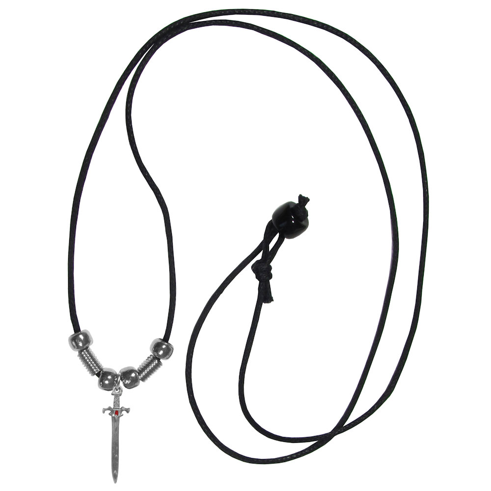 Sword Adjustable Cord Necklace